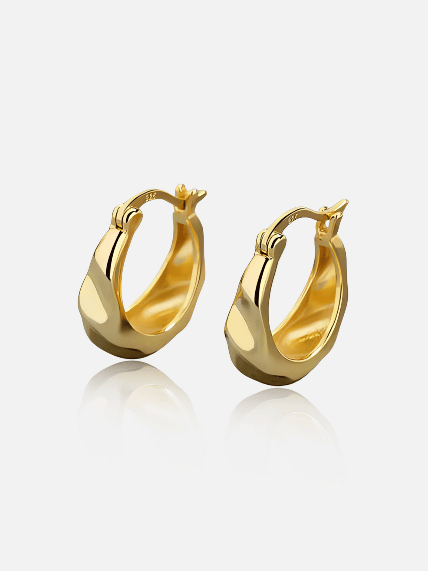Sleek Twist Hoop Earrings
