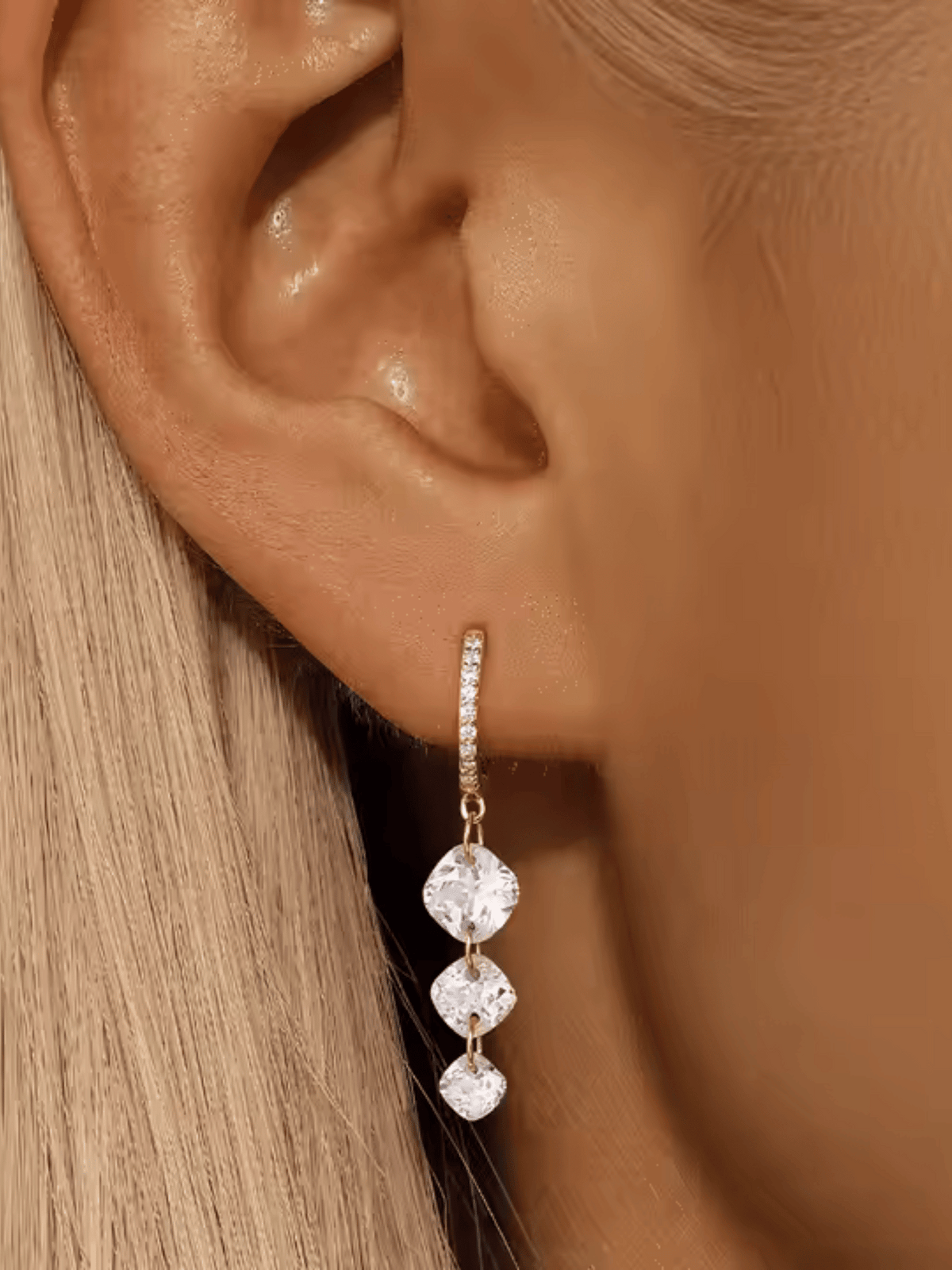 Triple Drop Earrings
