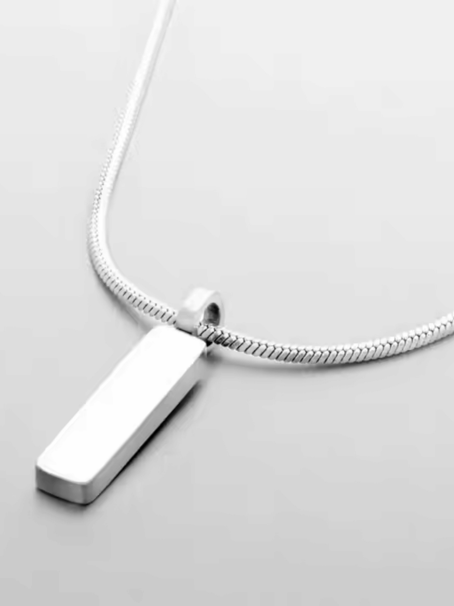 Bar Square Chain Necklace