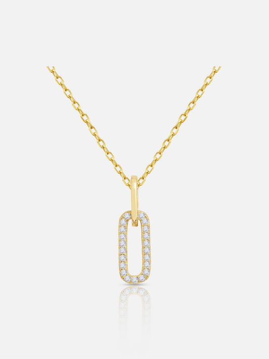 Hollow Rectangle Necklace