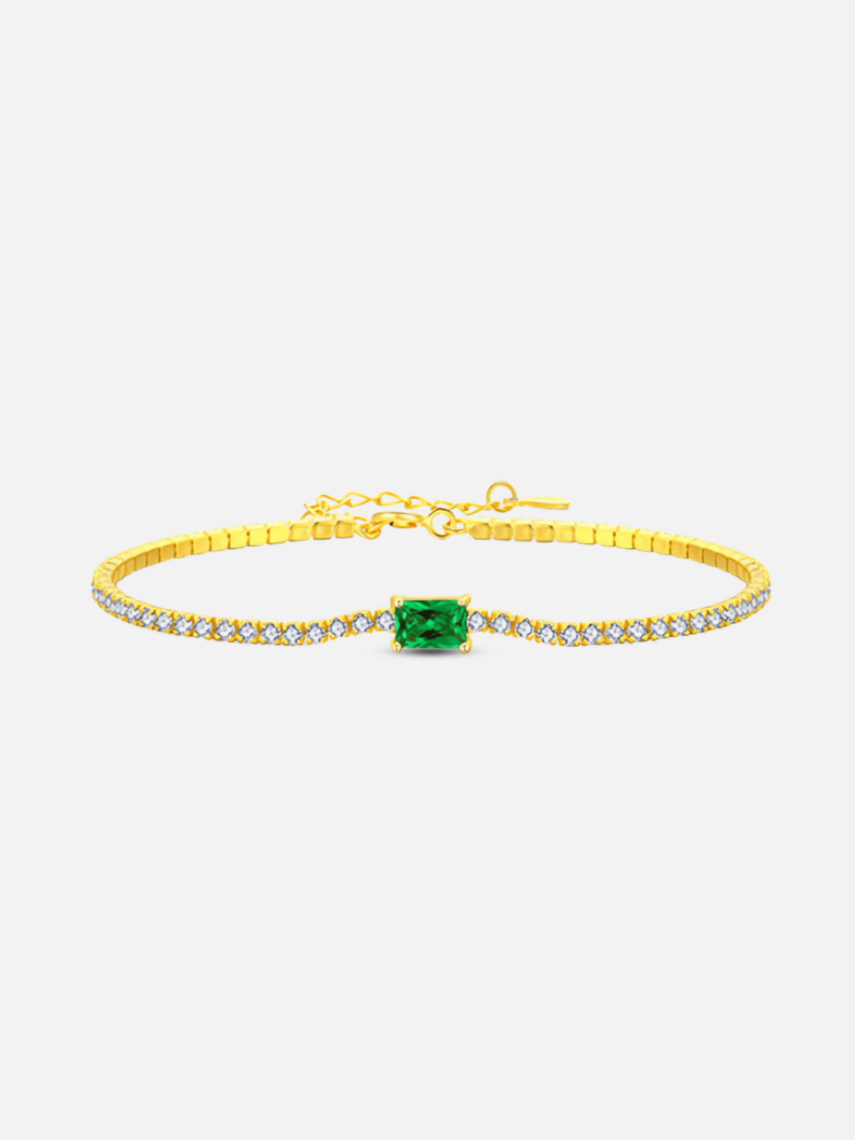 Green Zircon Tennis Bracelet