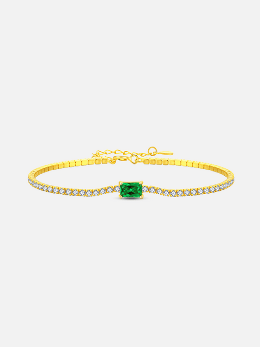 Green Zircon Tennis Bracelet