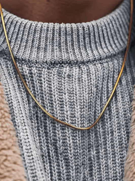 Round Snake Chain Necklace