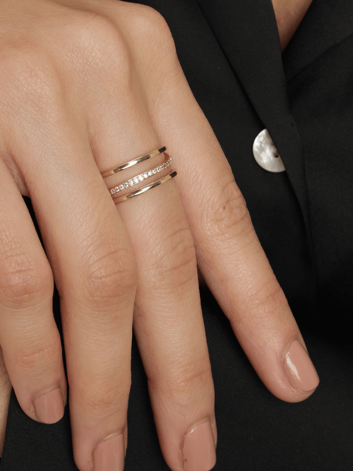 Triple-Layered Ring