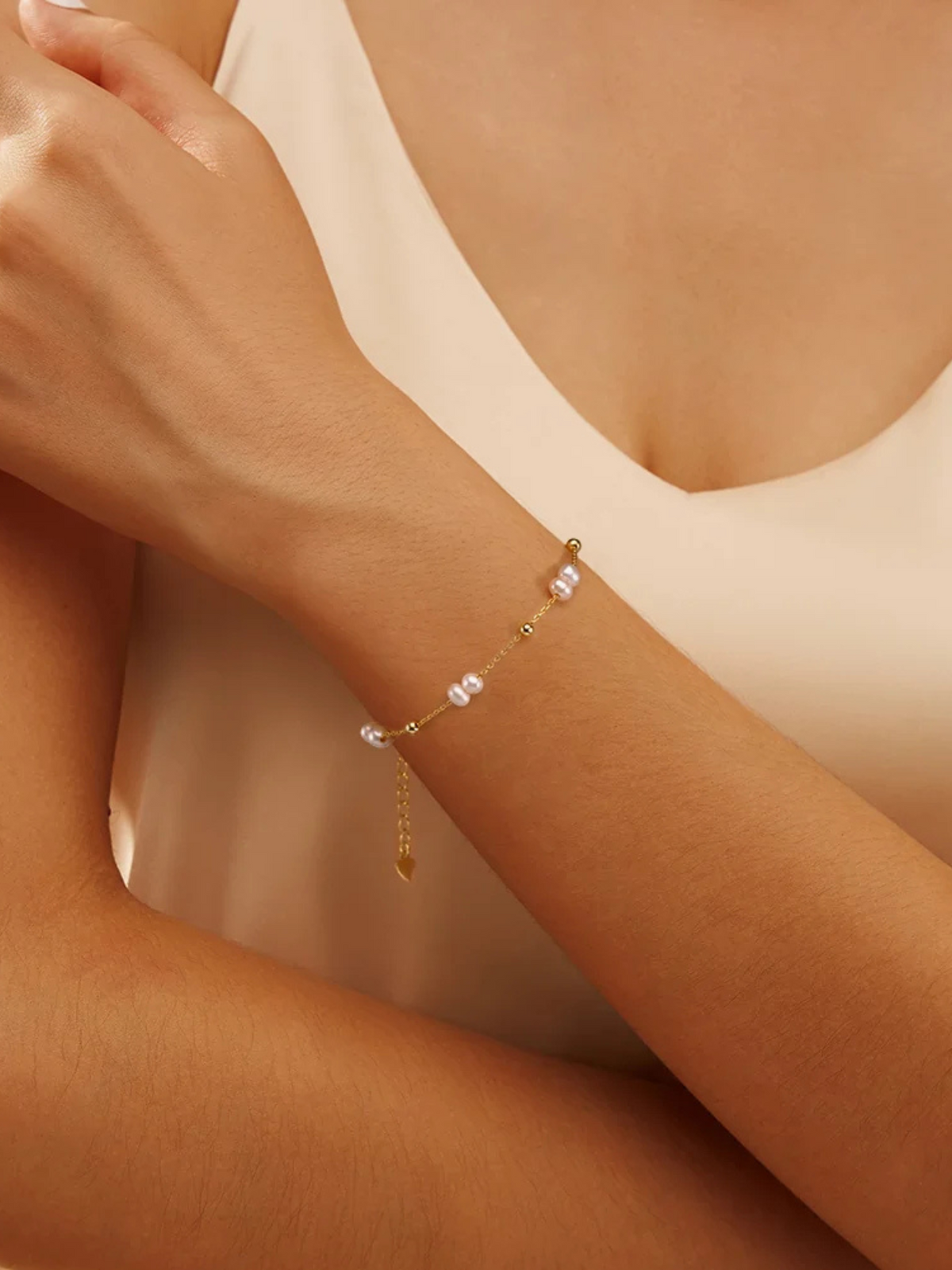 Pearl Ball Bead Bracelet