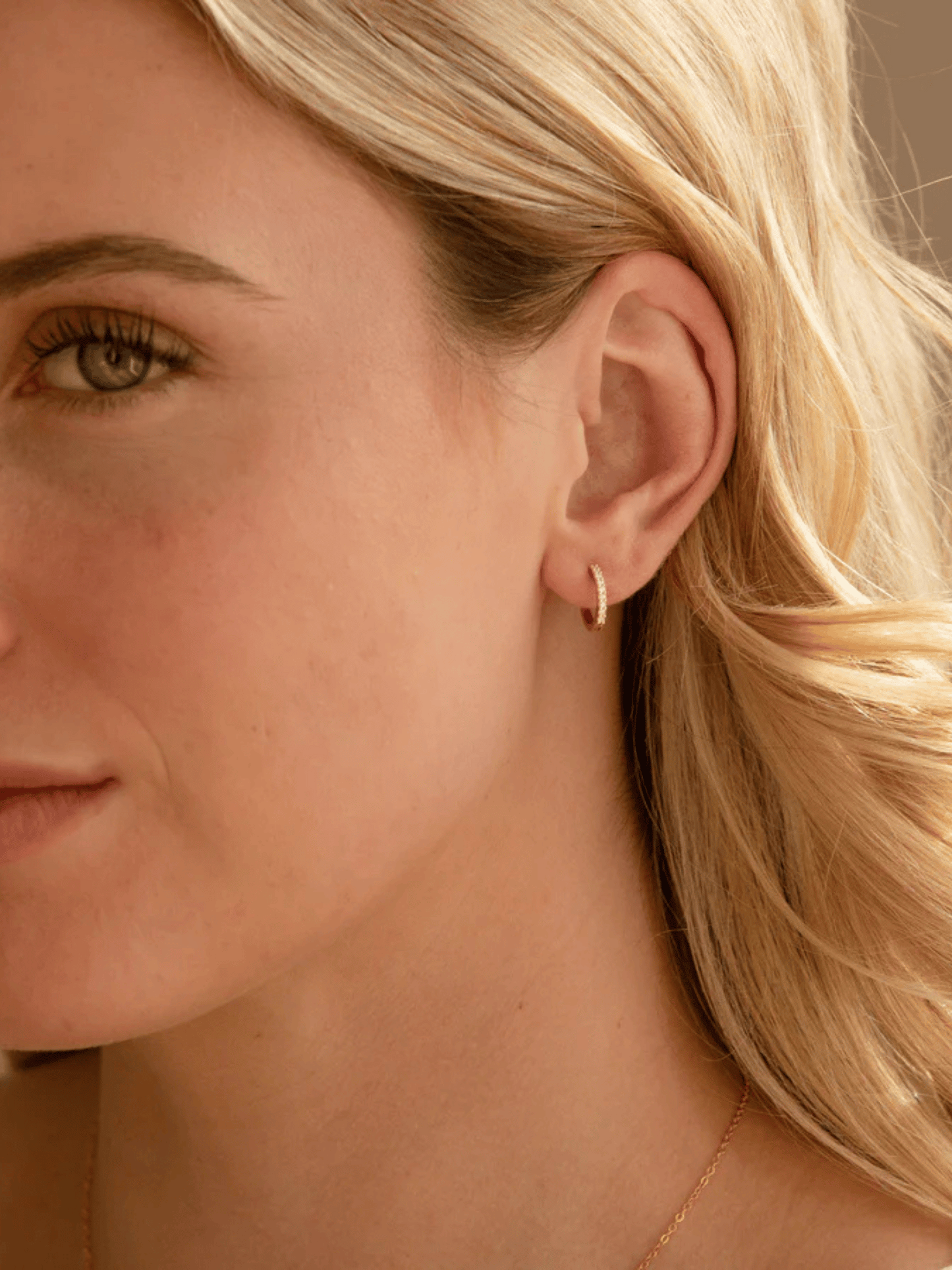Sparkling Huggie Earrings