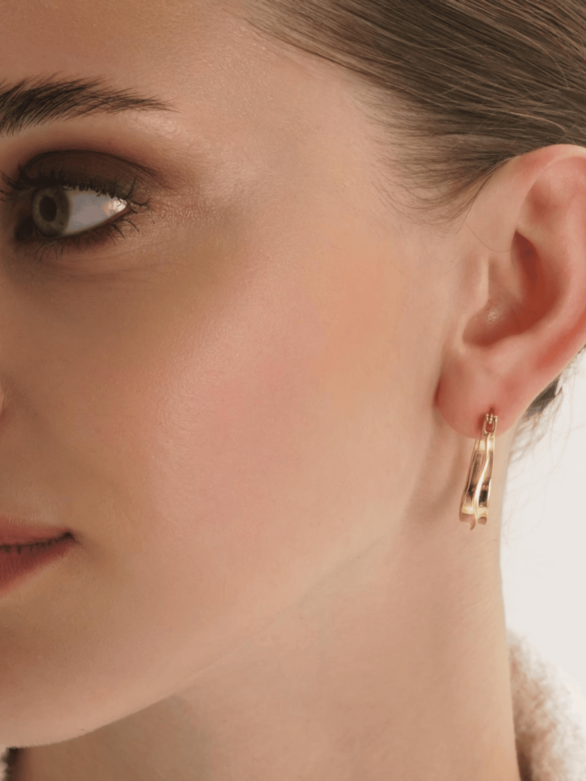 Curved Hoop Earrings