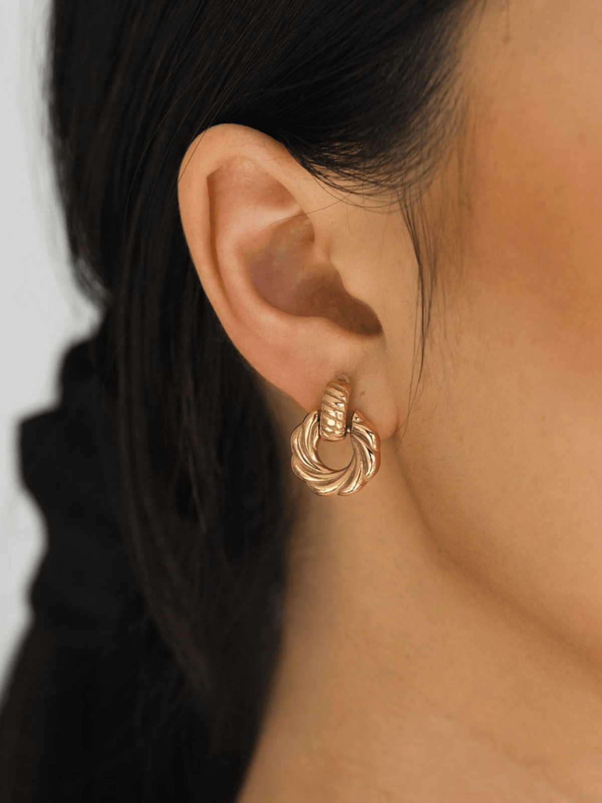 Twisted Hoop Earrings