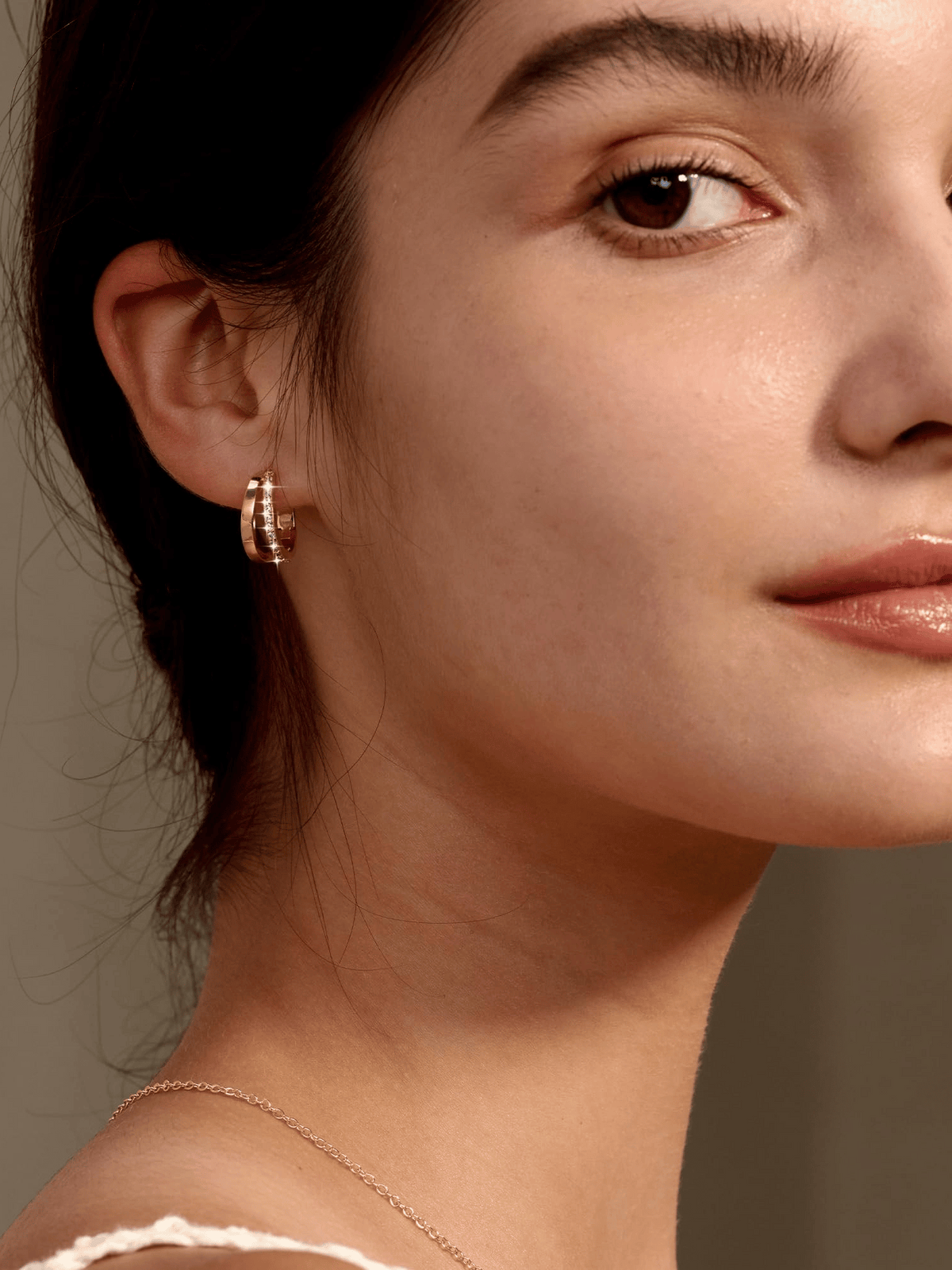 Sparkling Double Hoop Earrings