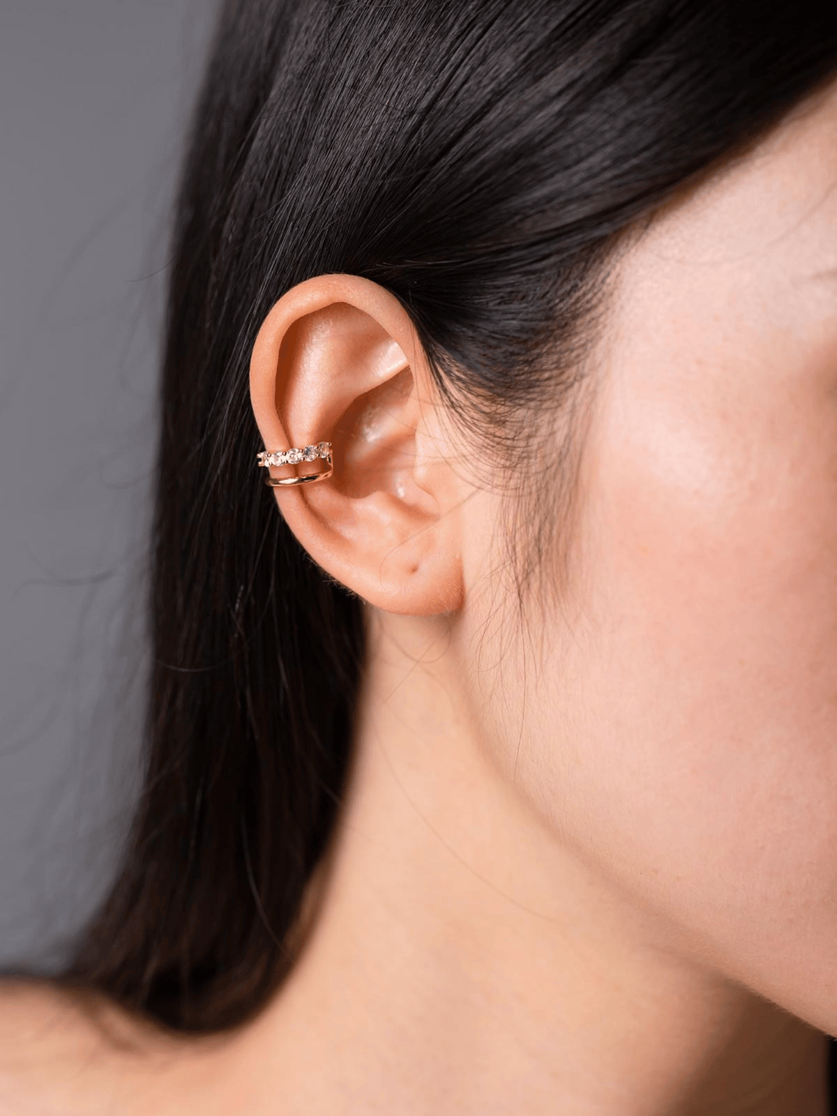 Spiral Zircon Ear Cuff