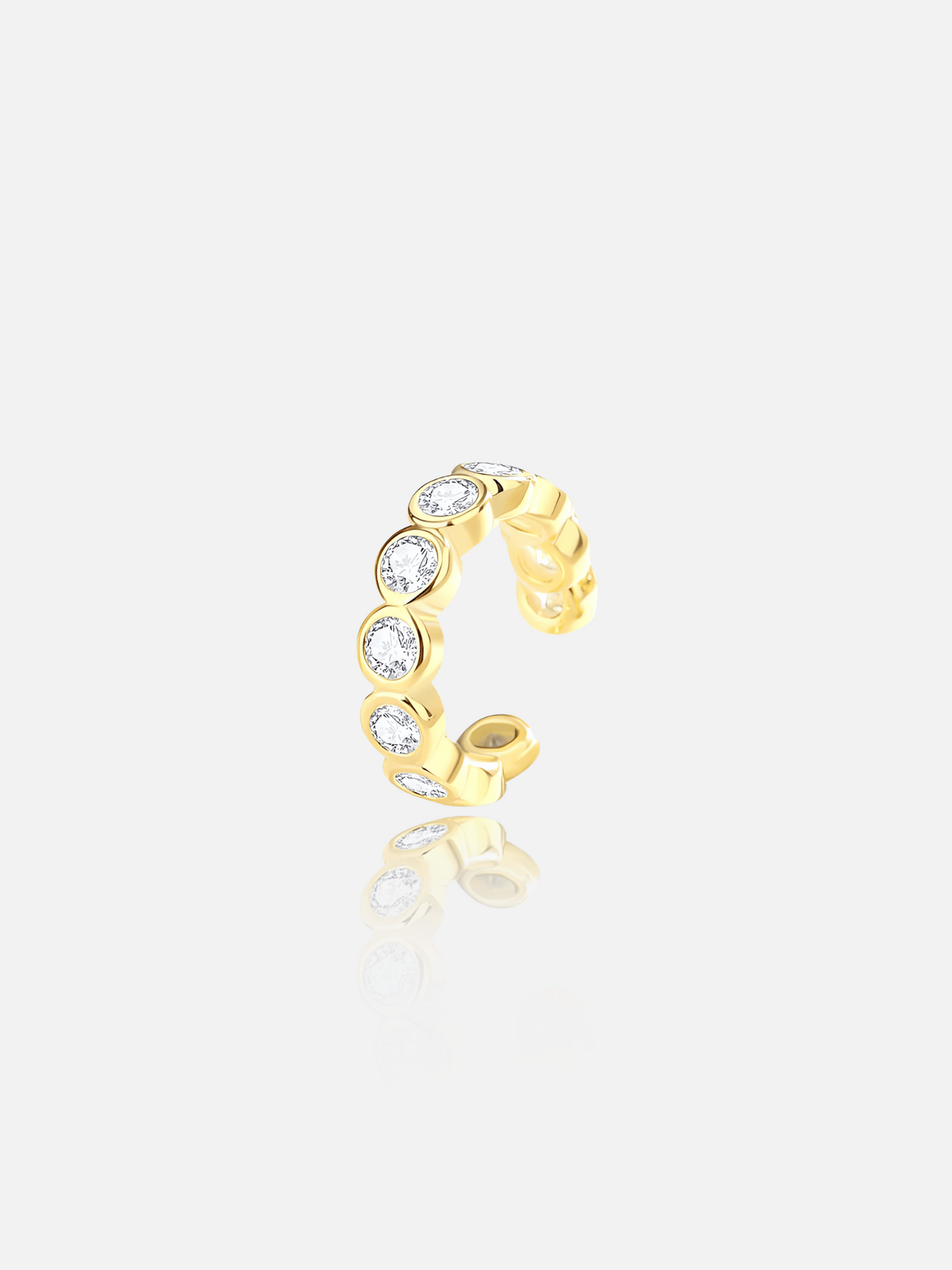 Round Zircon Ear Cuff