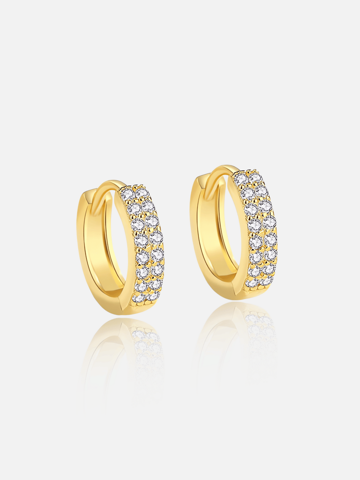 Sparkle Pave Hoop Earrings