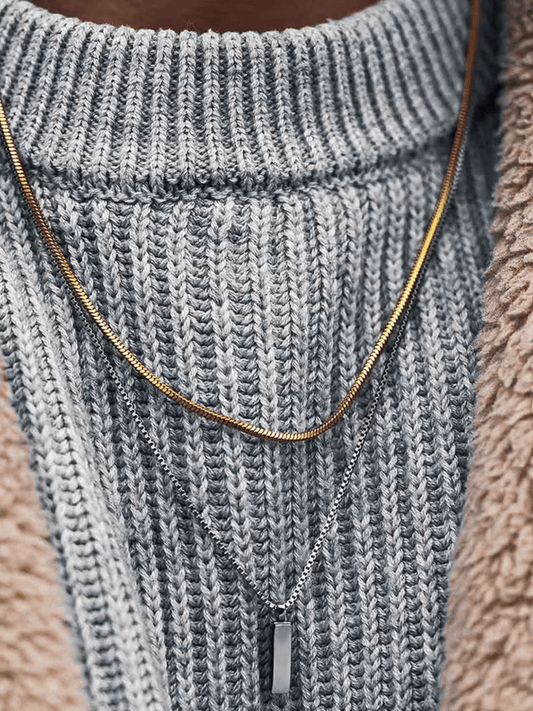 Cuban Chain Box Necklace