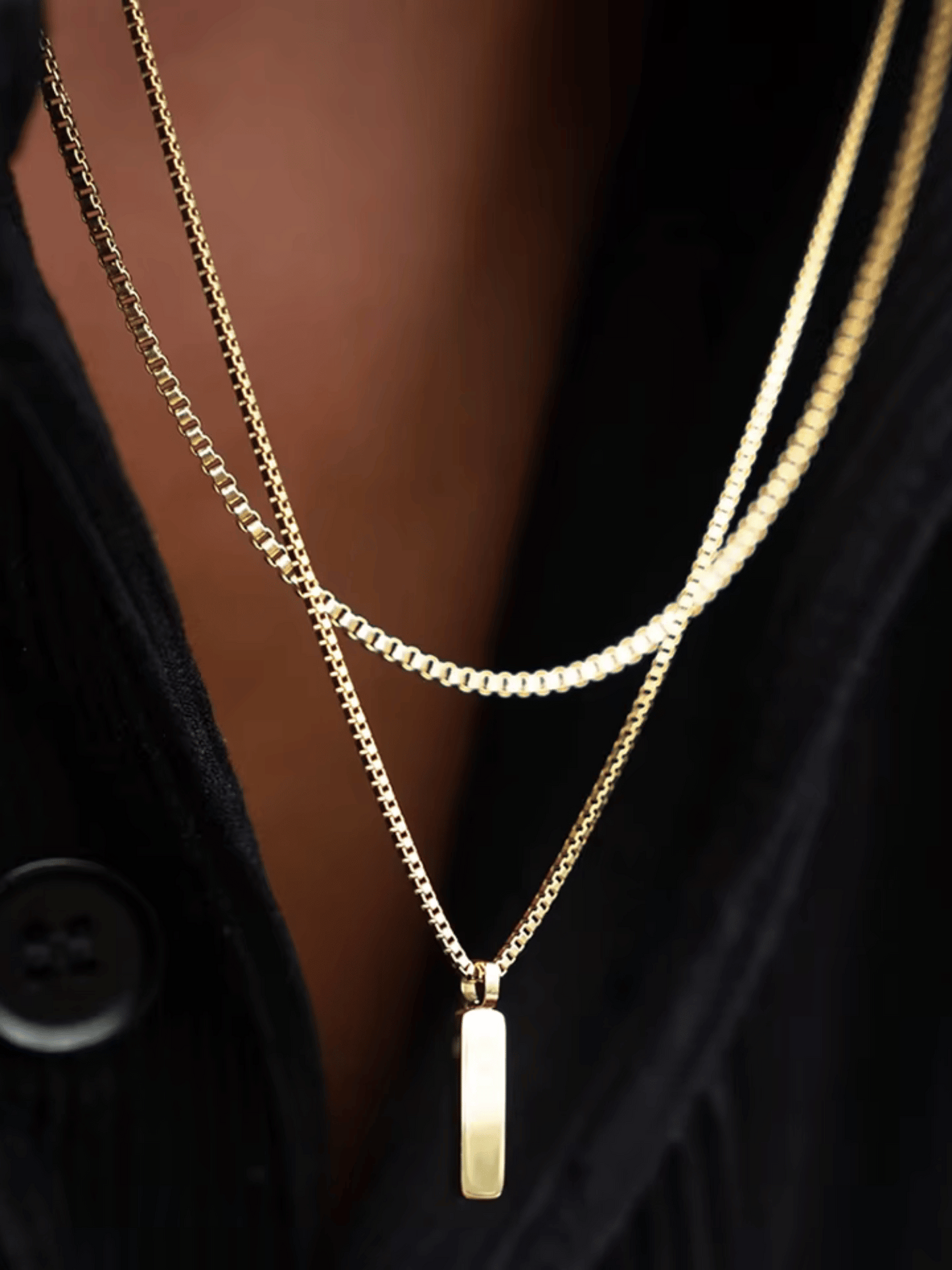 Cuban Chain Box Necklace