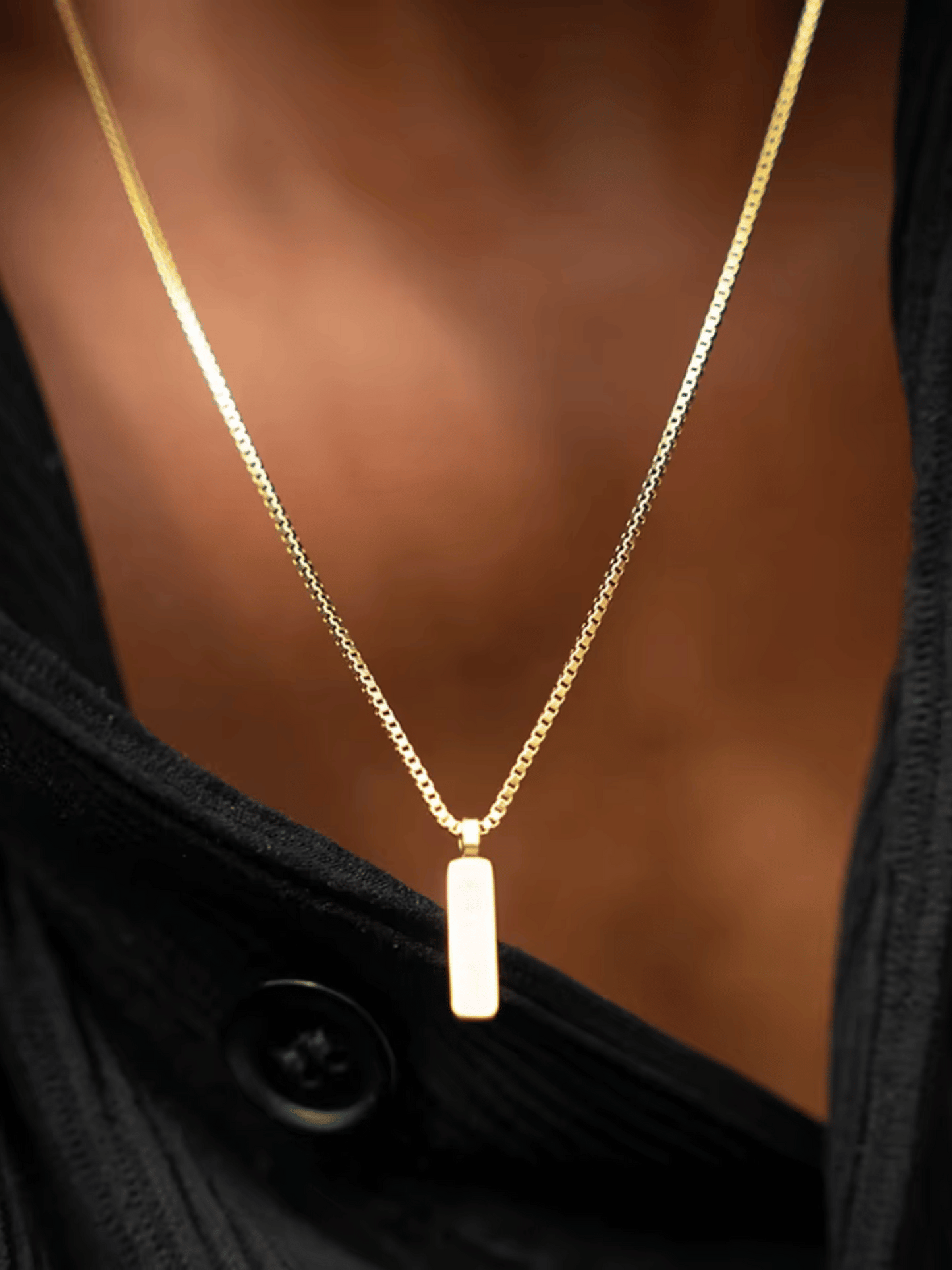 Cuban Chain Box Necklace