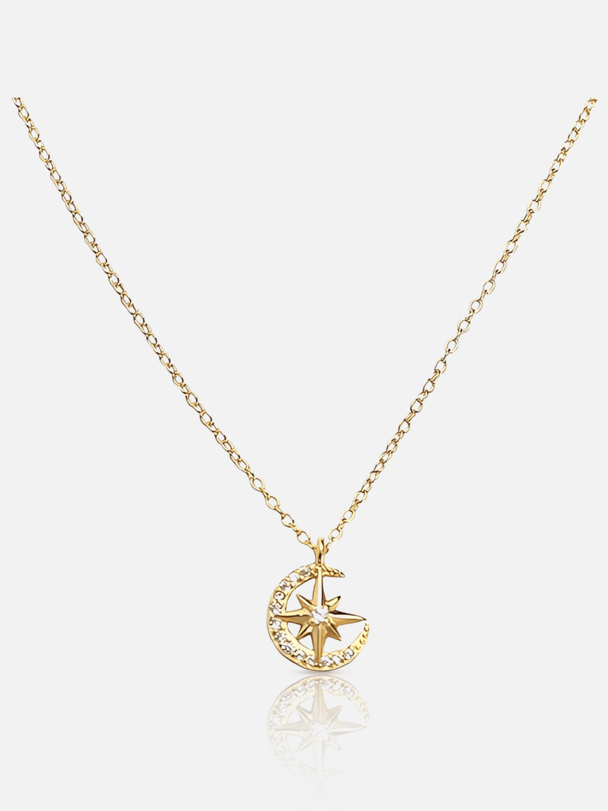 Star And Moon Necklace