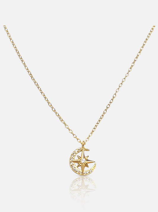 Star And Moon Necklace
