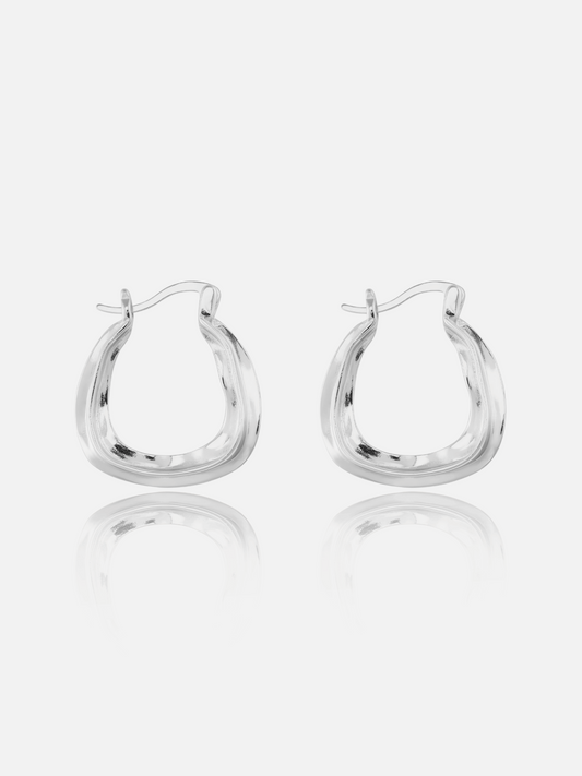 Curved Hoop Earrings