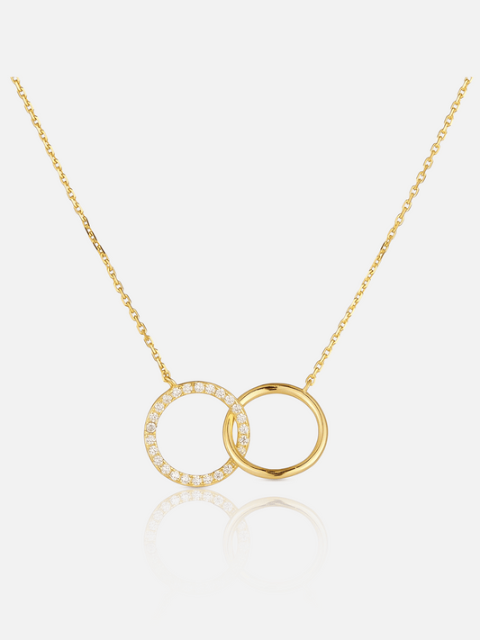 Double Circle Necklace