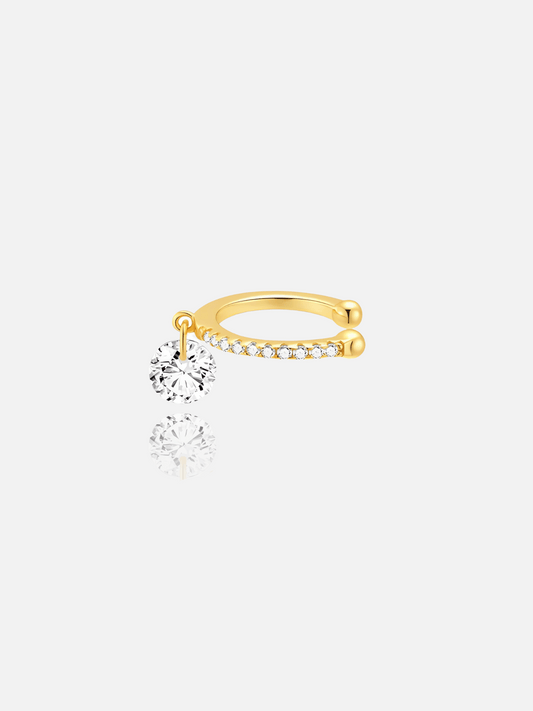 Round Dangle Ear Cuff
