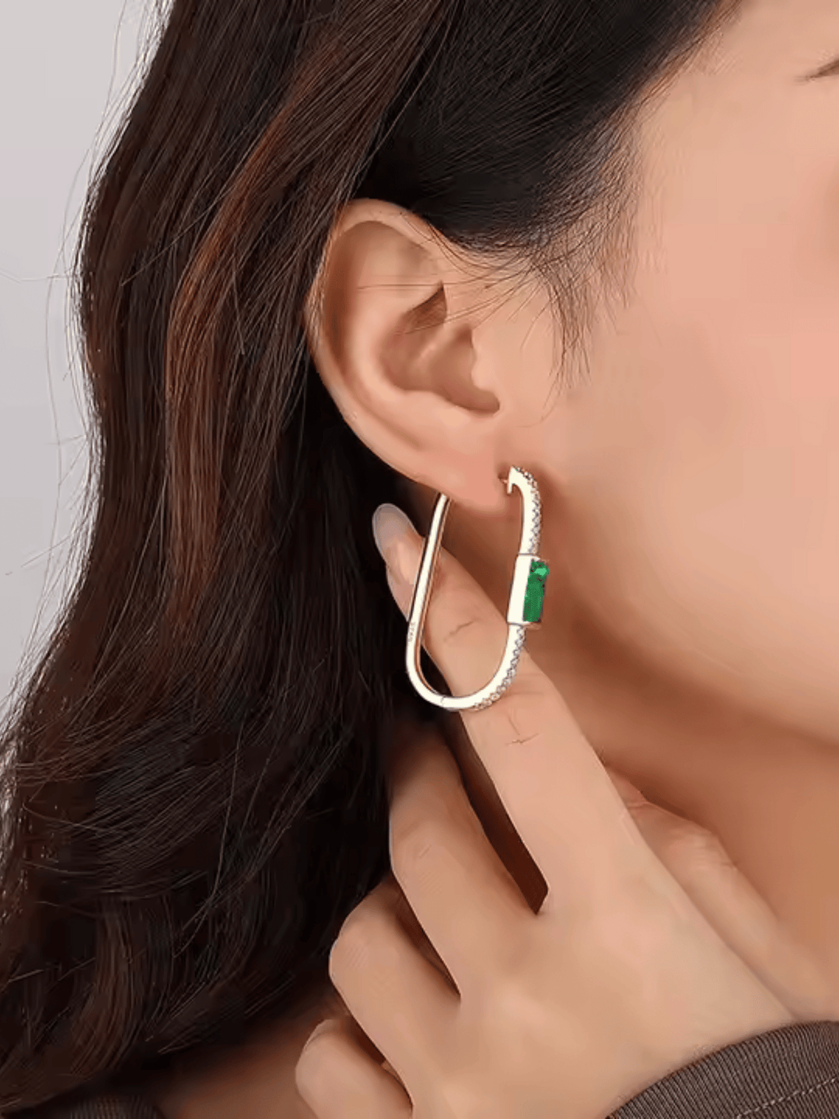 Green Gem Earrings