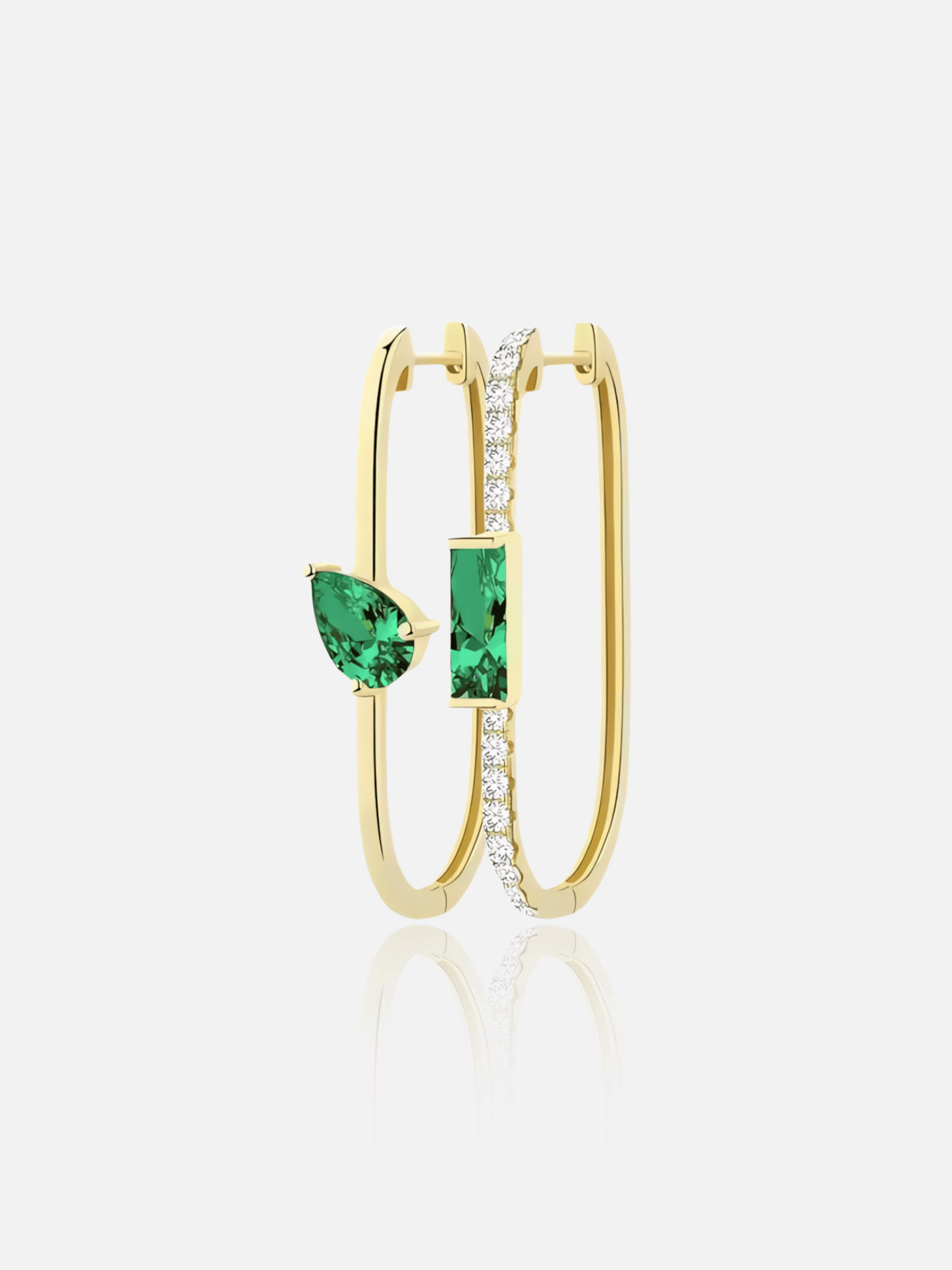 Green Gem Earrings
