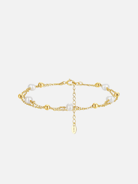 Double-Layer Pearl Bracelet