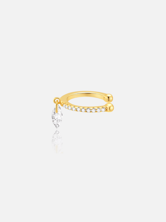 Marquise Dangle Ear Cuff